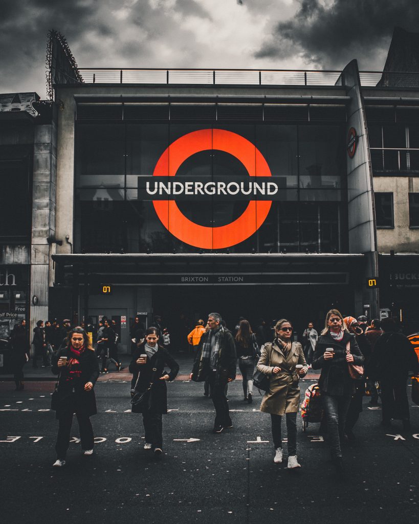 A crowded London Underground